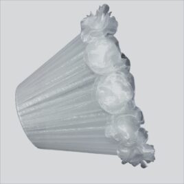 Pantalla de organza con flores