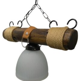 Lampara colgante estilo campo 1 Luz Tulipa de 20 cm