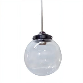 Colgante Globo Transparente 12×25 con Barral